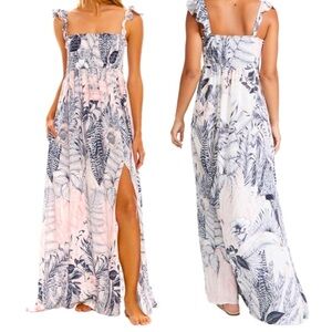 Agua Bendita Leandra Helio floral Maxi dress